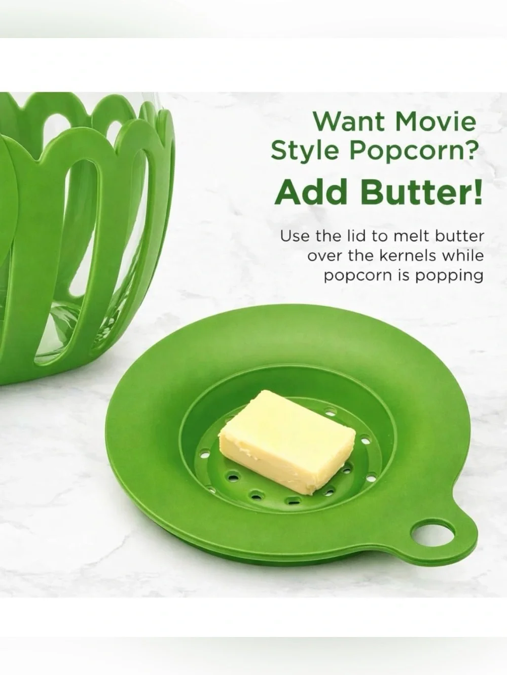 Evolution Lime ~ Larger size 3qt Microwave Popcorn Popper 🍿New🍿 in original box
